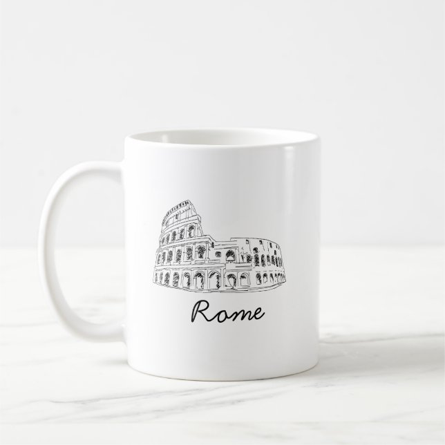 Colosseum Rome Italy Coffee Mug (Left)