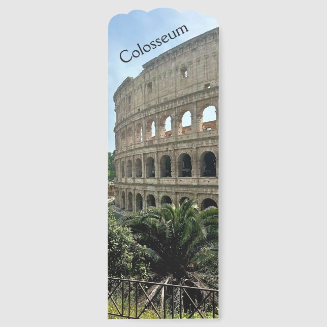 Colosseum, Rome, Italy Design Bookmark (Front)