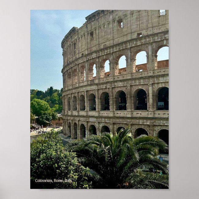 Colosseum, Rome, Italy Design Photo Print