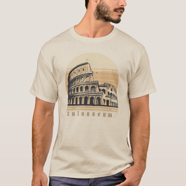 Colosseum Rome Italy Europe T-Shirt (Front)