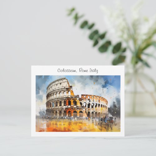 Colosseum _Rome Italy  Postcard