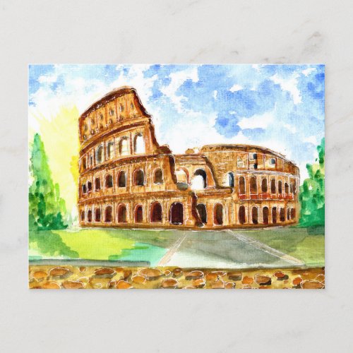 Colosseum Rome Italy Postcard