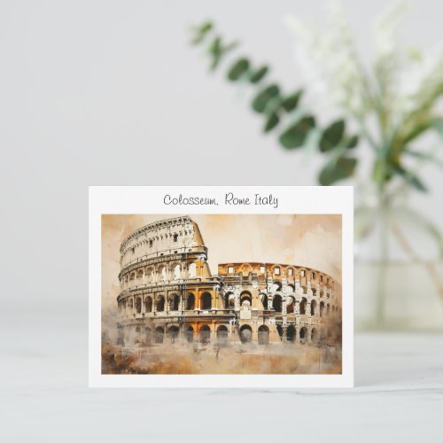 Colosseum _Rome Italy  Postcard