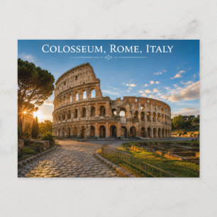 Colosseum, Rome, Italy Sunrise Postcard