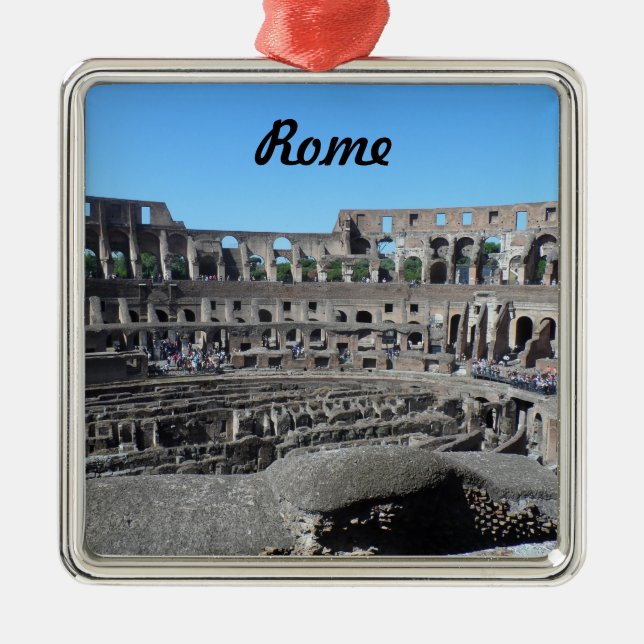 Colosseum- Rome Metal Ornament (Front)
