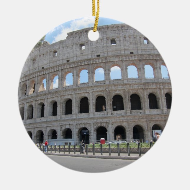 Colosseum Rome On! Ceramic Ornament (Front)