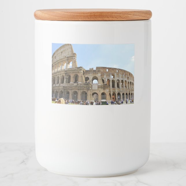 Colosseum Rome Photography Food Label (Front)