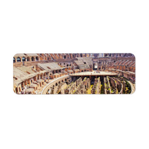 Colosseum Rome Photography Label