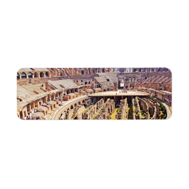 Colosseum Rome Photography Label (Front)