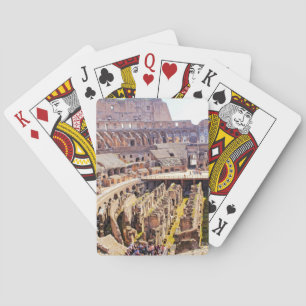 Colosseum Rome Photography Poker Cards