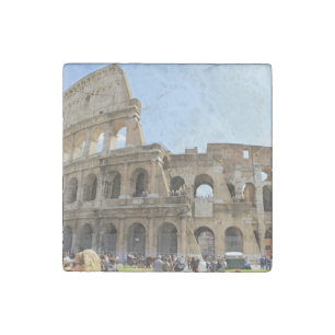 Colosseum Rome Photography Stone Magnet