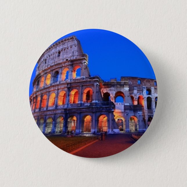 Colosseum Rome Pinback Button (Front)