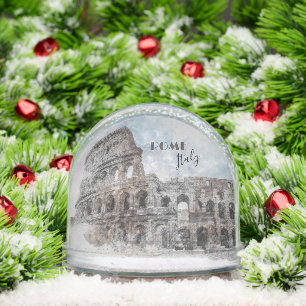 Colosseum Rome Snow Globe – Vintage Italy Travel
