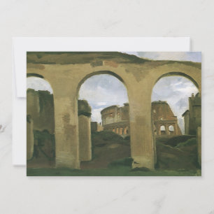 Colosseum Seen through the Arcades in Rome, Italy