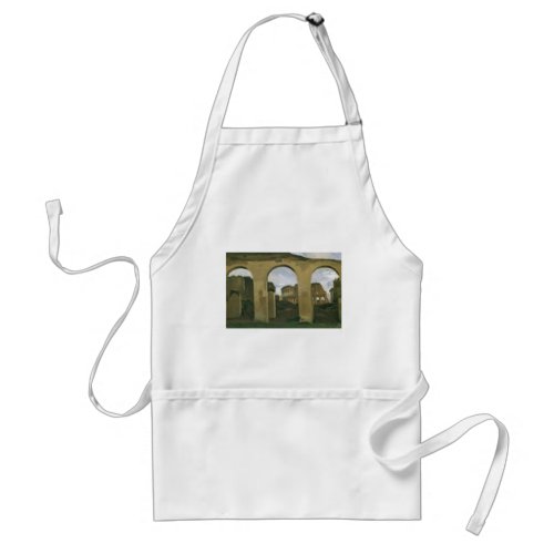 Colosseum Seen through the Arcades in Rome Italy Adult Apron