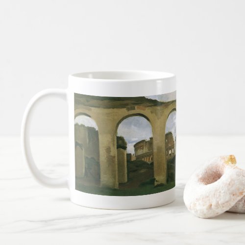 Colosseum Seen through the Arcades in Rome Italy Coffee Mug