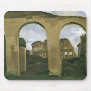 Colosseum Seen through the Arcades in Rome, Italy Mouse Pad