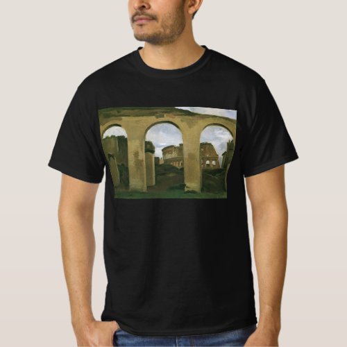 Colosseum Seen through the Arcades in Rome Italy T_Shirt