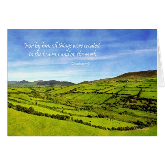 Colossians 1:16 Landscape from Ireland (Front Horizontal)