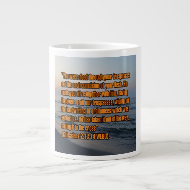Colossians 2:13-14 WEBU Mug (Front)