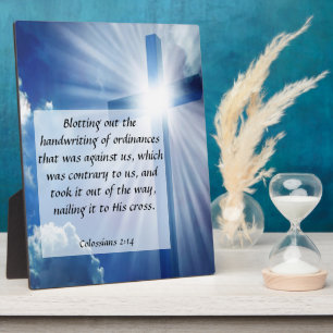 Colossians 2:14 Plaque