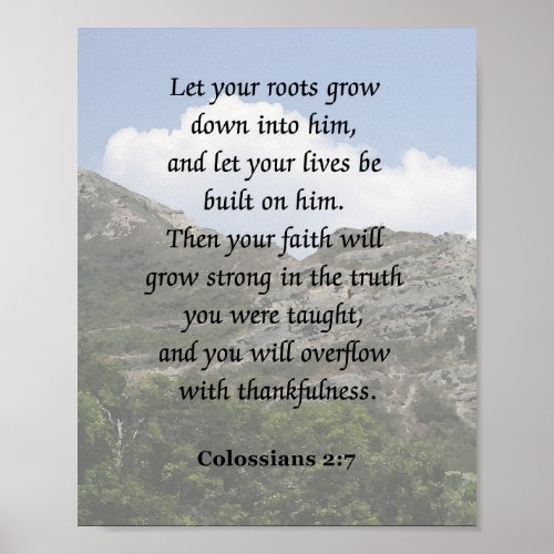 Colossians 27 Bible Verse Poster