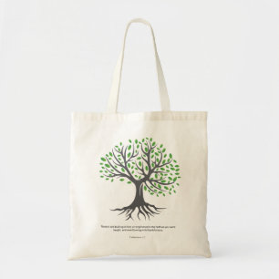 Colossians 2:7 - Rooted and built up Tote Bag