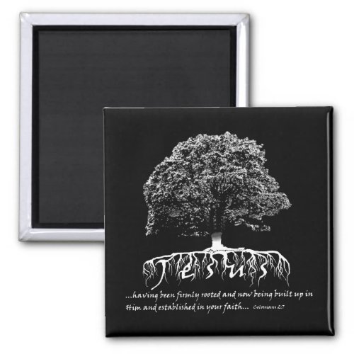 Colossians 27 Rooted in Jesus Magnet