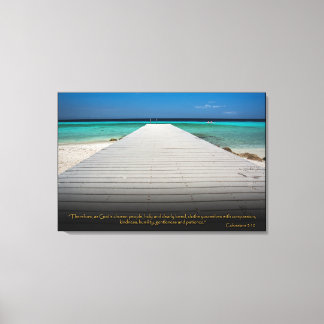 Colossians 3:12 Christian Bible Verse Canvas Art