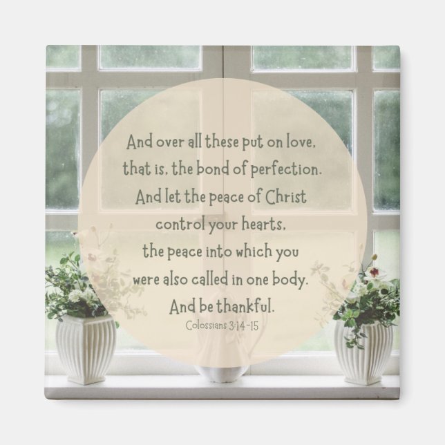 Colossians 3:14-15 2" magnet (Front)