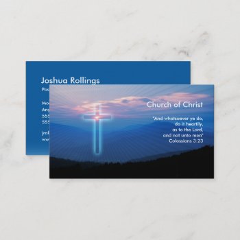 Colossians 3; 23 | Christian Inspirational Business Card by Christian_Designs at Zazzle