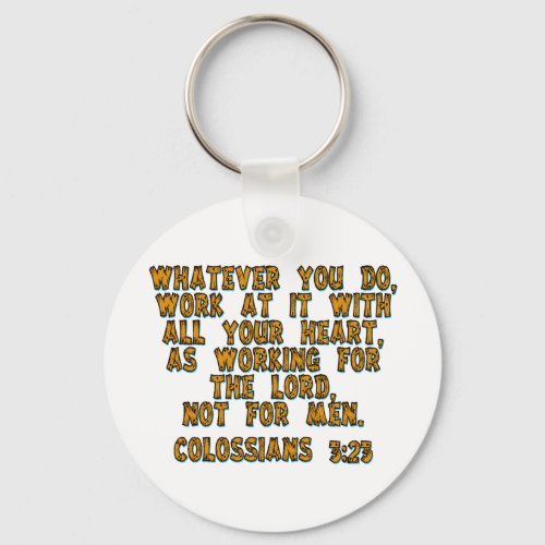 Colossians 323 keychain