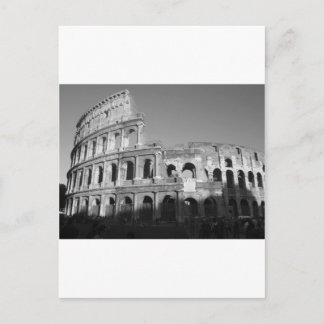 Colossium black and white postcard