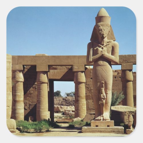 Colossus of Ramesses II standing statue of Square Sticker