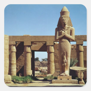Colossus of Ramesses II: standing statue of Square Sticker