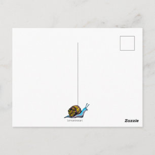 colouful snail mail postcard