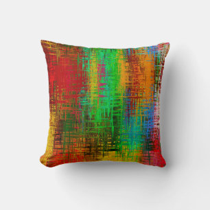 Colour abstract background textures throw pillow