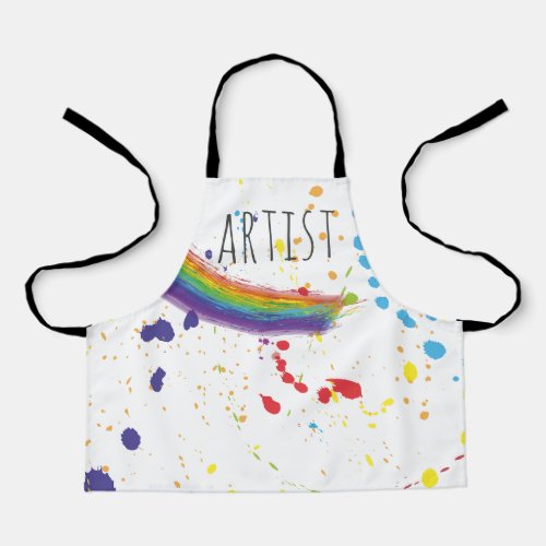 Colour Art Party Birthday Apron