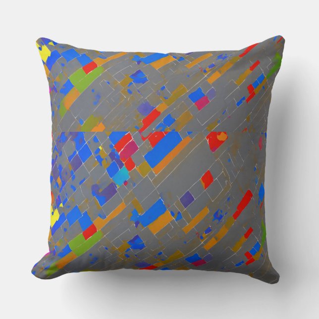 Colour ascent throw pillow  (Front)