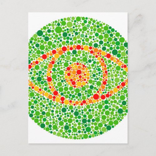 Colour Blindness Eye Postcard