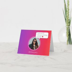 Colour BloggerBirthday Thank You Card