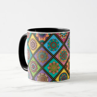Colour Crazy Mandala Quilt Bee Mug