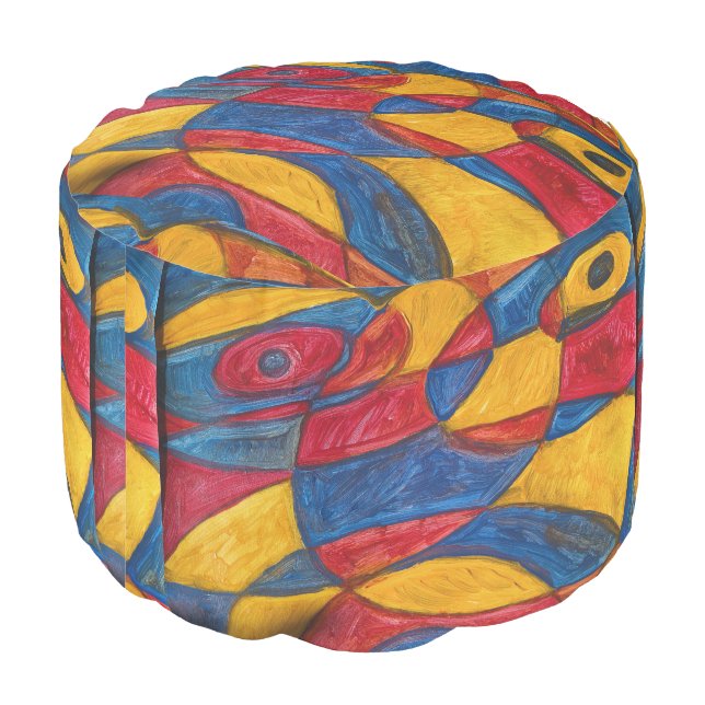 COLOUR DESIGN POUFFE  POUF (Angled Back)