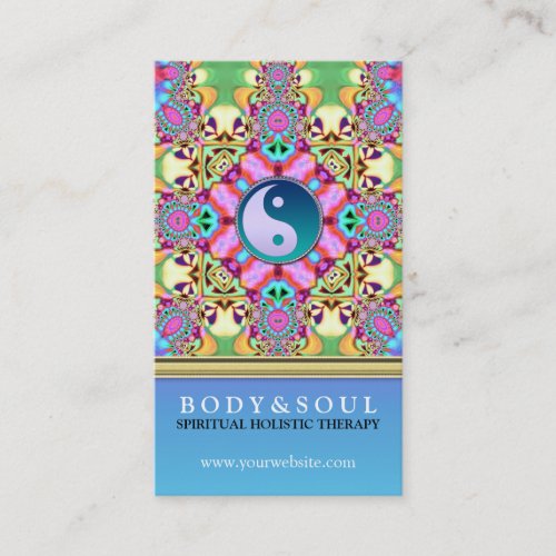 Colour Energy YinYang New Age Business Cards