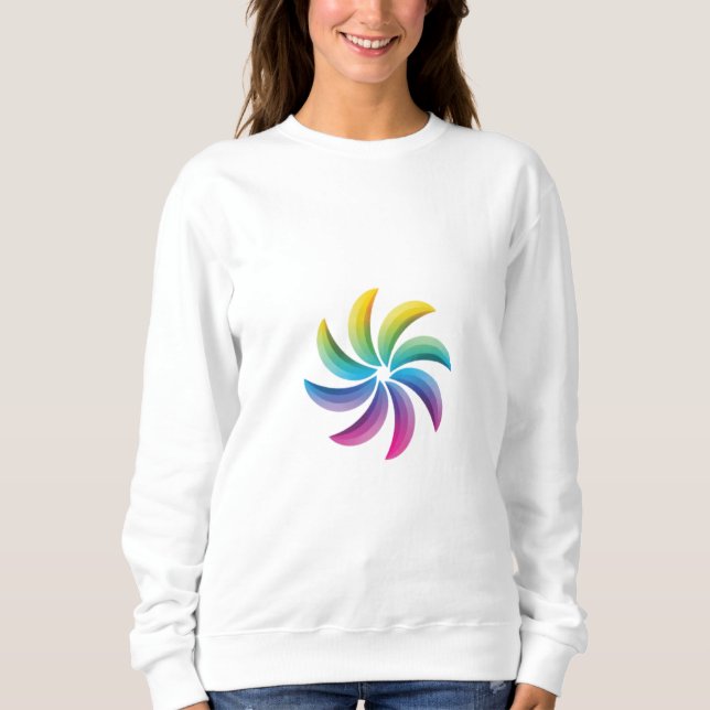 Colour ful round ring art's  sweatshirt (Front)