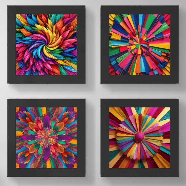 colour full desing wall art sets (Front)