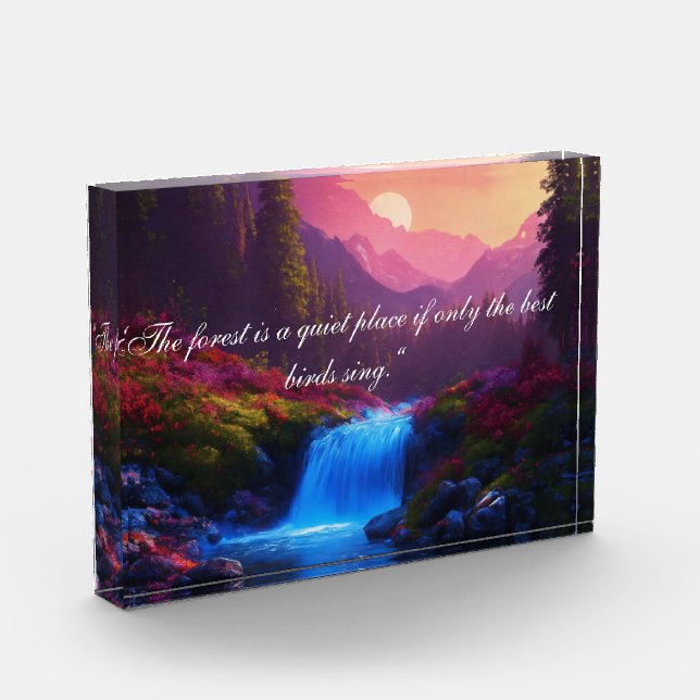 Colour full mountain forest  photo block (Left)