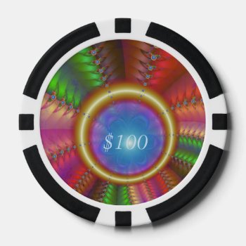 Colour High Poker Chips by Rosemariesw at Zazzle