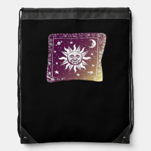 Colour Moon Boho Whimsigothic Gothic Witchy Witch Drawstring Bag