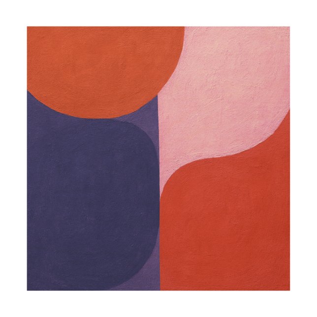 "Colour Negotiation" Colourful Abstract Art (Front)